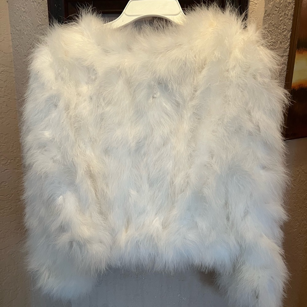 Beautiful white fur coat